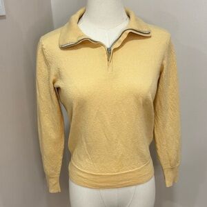 Tincati Milano vintage cashmere and silk quarter zip